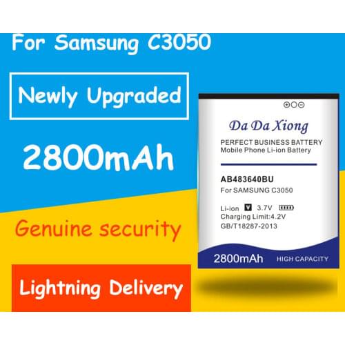 2800mAh AB483640BU Battery for Samsung J600 J608 C3050C S7350C F619 C3050 SGH-E740 E748 F110 F118 G618 L600 L608 B3210 M519