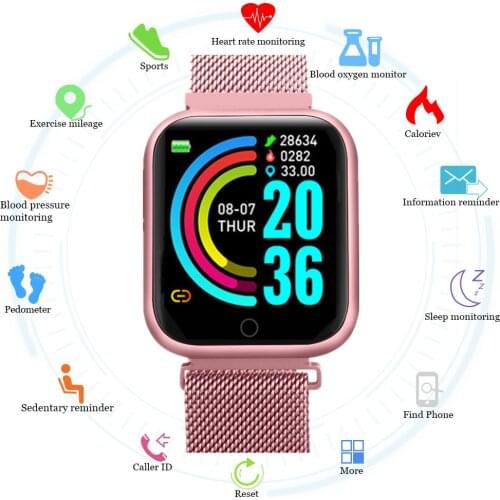 Arvin New Women Man Heart Rate Monitor Band Blood Pressure Fitness Tracker Smart Wristband Sport Watch Smart Bracelet 2020
