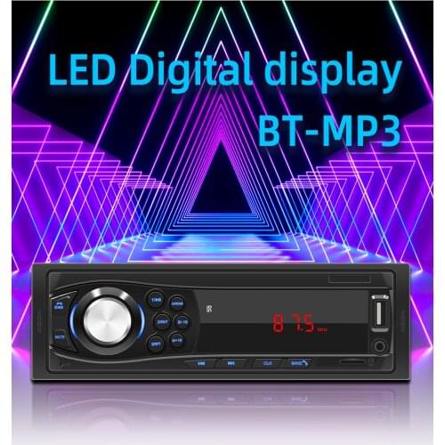 TomoStrong 1028 MP3 Player Car Radio Sterep 1Din 12V AUX TF Card U Disk Head Unit In Dash Digital Media Receiver