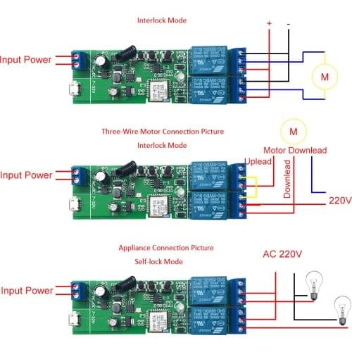 Jog WiFi 433 Remote Control Switch Ewelink2CH/4CH Voice System Control Relay Nest Alexa Google Home 8 Hours Smart timer Switch
