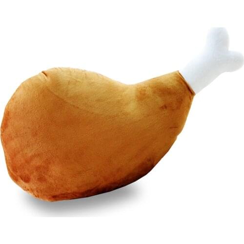 Dorimytrader Fashion 110cm Giant Cute Soft Cartoon Drumstick Plush Pillow 43'' Stuffed Anime Chicken Leg Cushion Toy Present