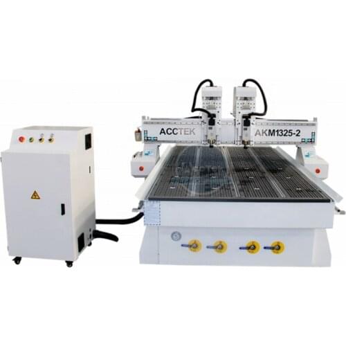 Cnc Wood Working Router 2 Head Milling Machine