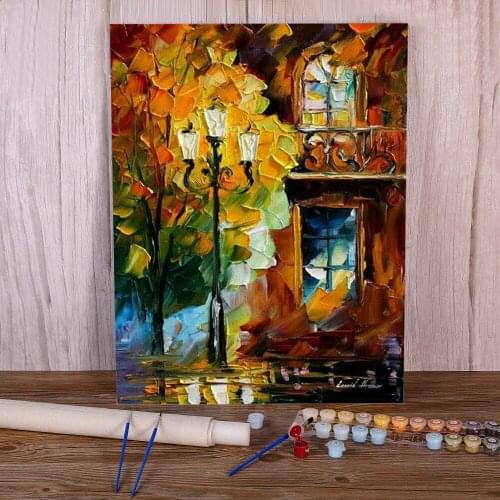Oil Painting Style Illusions Painting By Numbers Complete Kit Acrylic Paints 50*70 Oil Painting Wall Decoration Drawing