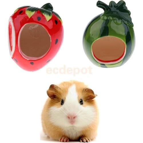 Hamster Ceramic House Nest Small Animal Crawling Cage for Squirrel Guinea Pig Pet Toy
