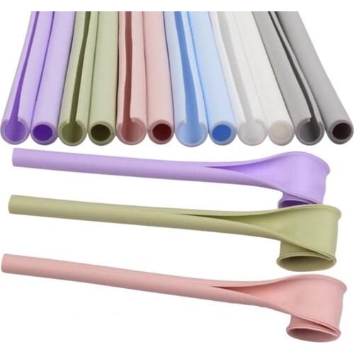 Reusable One Click Open Silicone Straws Food Grade Drinking Snap Durable Colorful Straw For Party Kitchen Travel Dropshipping