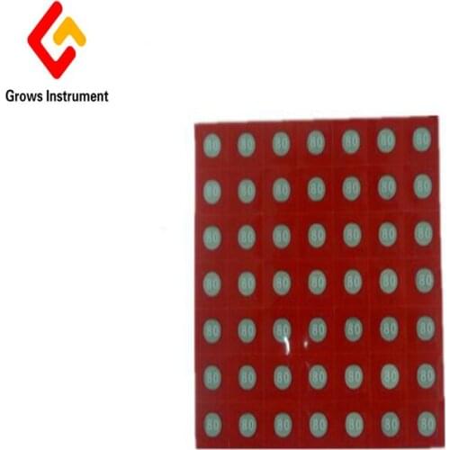 Single Point SW100-120 Waterproof Temperature Indicating Sheet, Temperature Sensitive Piece, Heat Sensitive Test Paper 33 Pieces
