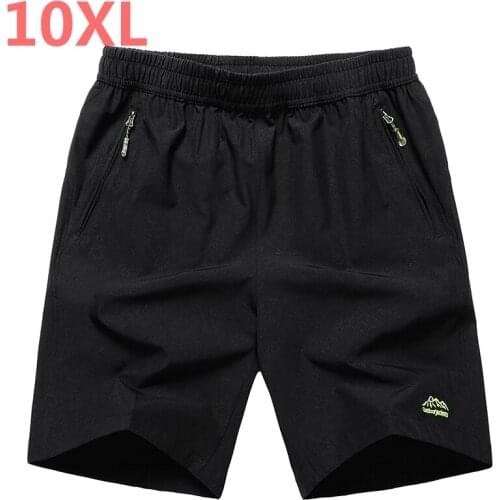 Big size 10XL 9XL 8XL 7X 6X men elastic waist shorts plus big size men summer light casual beach boardshorts gasp casual shorts