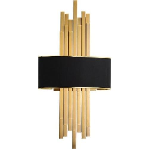 Modern LED Wall Lamp Simple Villa Light Personality E14 Light Bulb AC110V AC220V Bedside Decorative Wall Light Indoor Lighting