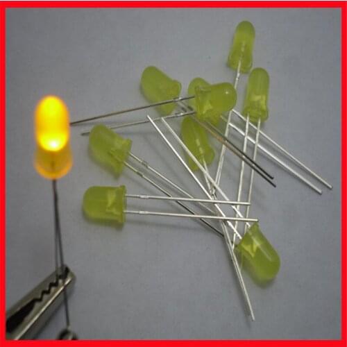 LED light-emitting secondary yellow 5MM 5mm yellow yellow yellow long feet super bright