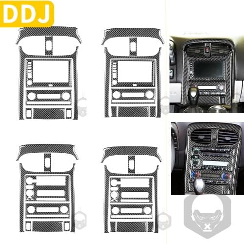 Carbon Fiber For Chevrolet Corvette C6 2005 2006 2007 Center Console Panel Cover Sticker Kit Car Interior Modified Accessories