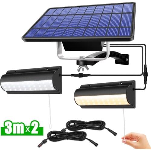 Solar Light Outdoors Pull Switch Pendant Lights For Balcony Patio Garden Home Indoor Lighting Decoration Waterproof Street Lamp