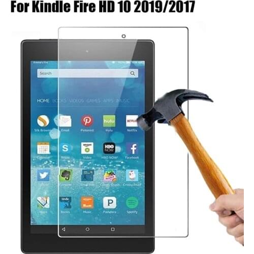 9H Tempered Glass for Amazon Kindle Fire HD 10 2017 2019 10.1 Inch Full Screen Protector For Kindle Fire HD10 2019 Tablet Film