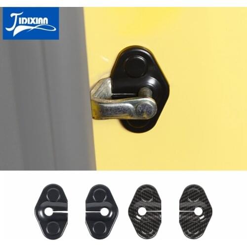 JIDIXIAN Car Door Lock Buckle Protective Decor Cover for Chevrolet Camaro 2010 2011 2012 2013 2014 2015 Interior Accessories