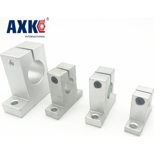 2021 New Sale Thrust Bearing Bearing Linear Rail Shaft Sk8/10/12/16 4pcs Support Xyz Table Cnc For 3d Printer Parts Accessories