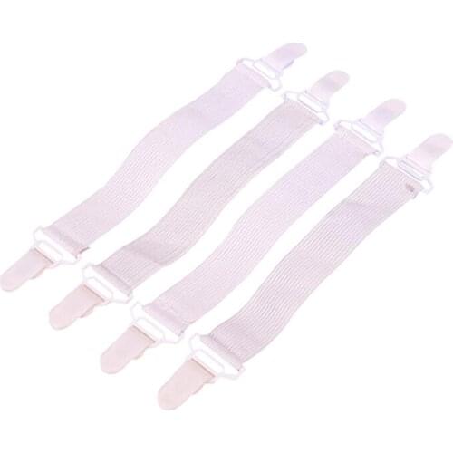 4 Pcs Bed Sheet Mattress Cover Blankets Home Grippers Clip Elastic Holder Fasteners Clip Textiles Organize Gadgets