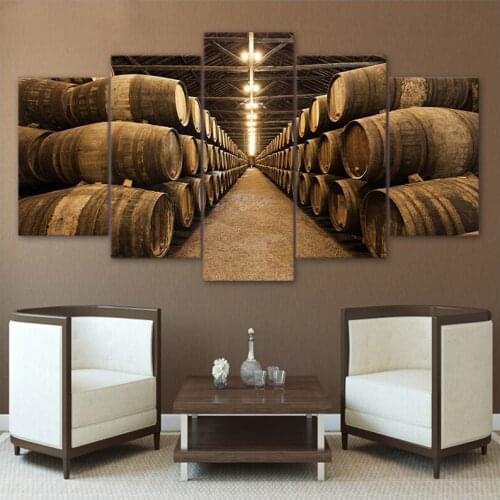 5D Diy Diamond Painting 5Pieces Winery Warehouse Full Cross Stitch Diamond Embroidery Mosaic Wedding DecorationZP-3065