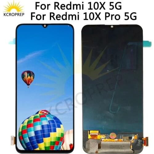 6.57" super Amoled For Xiaomi Redmi 10X 5G LCD Screen Display+Touch Screen Digitizer For Xiaomi Redmi 10X Pro 5G LCD