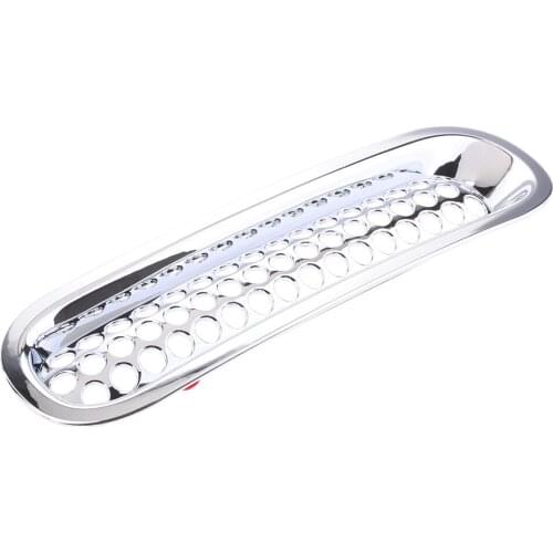 7 Pieces Chrome Car Front Grille Cover Insert Mesh Grill for Jeep Wrangler