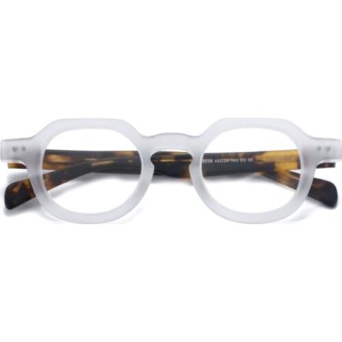 80133 Acetate Retro Glasses Frame Men Women Optical Fashion Computer Eyeglasses
