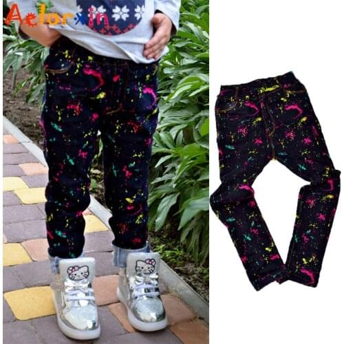 Джинсы для девочек Aelorxin China At AliExpress