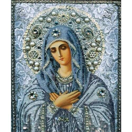5D DIY Diamond Painting Maria Cross Stitch Embroidery Rhinestones Mosaic