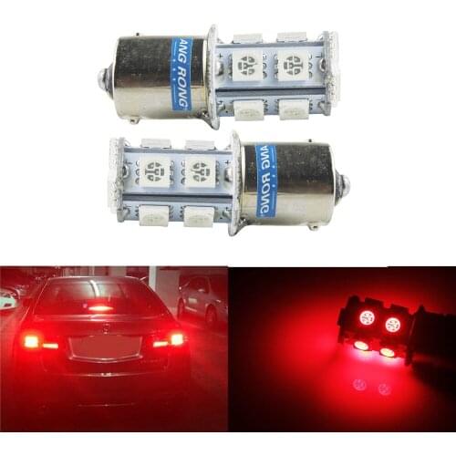 ANGRONG 10x1156 BA15S P21W 13 SMD 5050 LED 12V Red Tail Turn Signal Light Bulb Auto Car Driving Brake Lamp