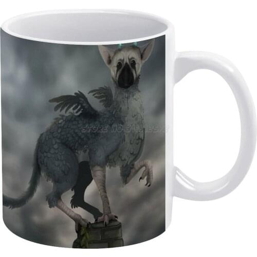 Trico-The Last Guardian White Mug Custom Printed Funny Tea Cup Gift Personalised Coffee Mug Trico Thelastguardian Griffin Fantas