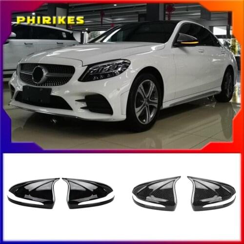 For Mercedes-Benz C260L Rearview Mirror Cover E-Class C-Class C200L E300L Carbon Fiber Reversing Shell S-Class GLC