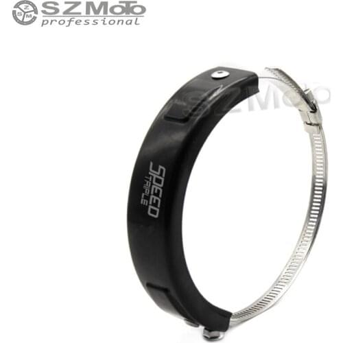 For TRIUMPH SPEED TRIPLE 1050 675 R/S Silencer Exhaust Protector Can Cover Round Oval SILICONE Motorcycle Scope 100MM-140MM