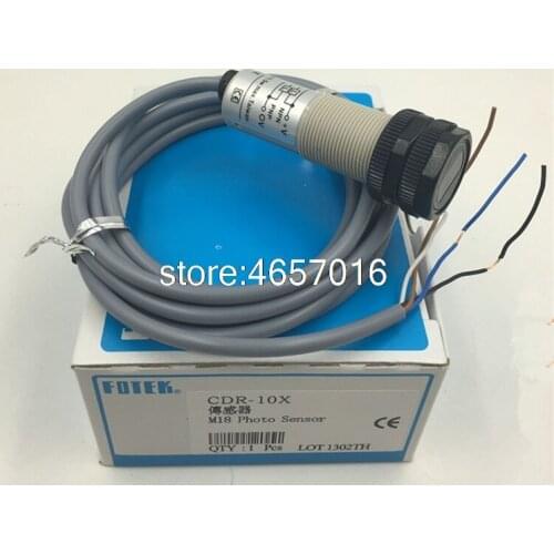 Free shipping CDR-10X FOTEK New M18 TUBULAR TYPE PHOTO SENSOR Photoelectric Switch 10-30 VDC NPN & PNP