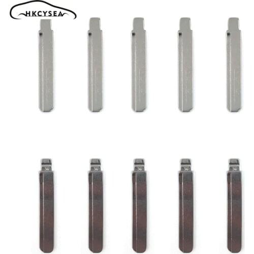 HKCYSEA 10 pcs/lot Metal Blank Uncut Flip KD Remote Key Blade Type #56 for BYD F3 Key Blade NO. 56