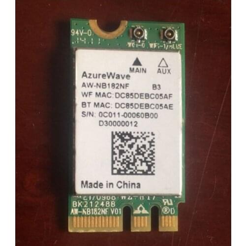 Wireless Adapter Card for Toshiba C55-B5299 C55-B5270 WIFI + Bluetoot NGFF card AzureWave AW-NB182NF