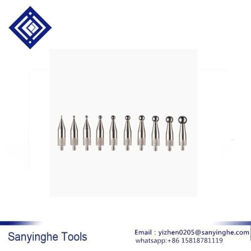 M2.5 L30 Dial indicator probe measuring head Gear analog probe Tungsten steel ball probe measuring tip (3 pcs/lots)