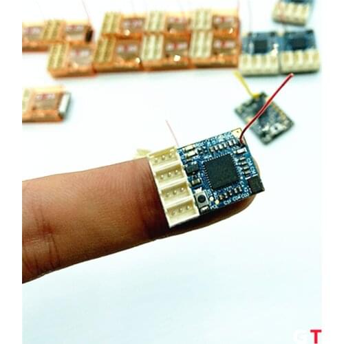 Nano Receiver 4CH For Sanwa Transmitter Compatible M17/M12/M12S/M11X /MT44/MT4/MT4S/MT-S /MX-3X /GEMINI X