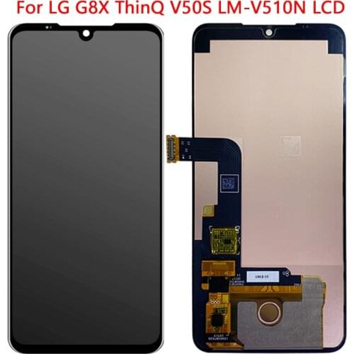 NEW 6.4''V50S LCD For LG G8X LCD Display Touch Screen With frame Assembly For LG G8 ThinQ LM-V510N LCD Repair