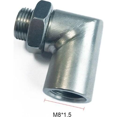 O2 Oxygen Sensor Angled Extender Spacer M18x1.5 90 Degree 02 Bung Universal