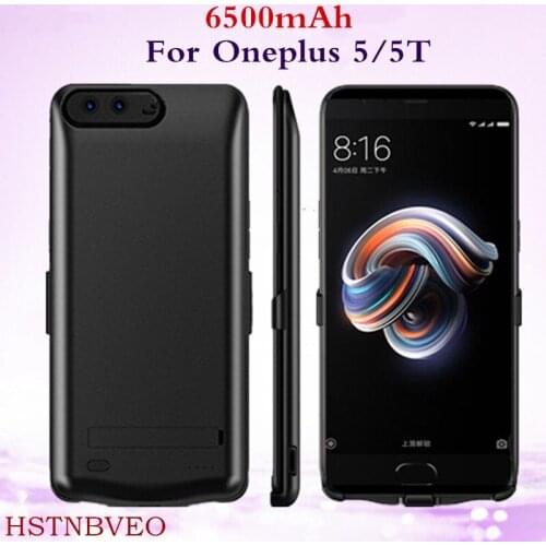 HSTNBVEO 6500mAh Portable PowerBank Charging Power Case For Oneplus 5T External Battery Charger Cases For Oneplus 5 Battery Case