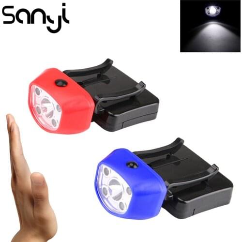 SANYI Sensors Switch Portable Lamp 5 Modes Lantern Mini Flashlight 90 Degree Rotatable Head for Fishing Camping and Outdoor