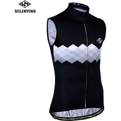 SIILENYOND Sleeveless Cycling Jerseys Breathable MTB Bike Clothes Quick-Dry Road Bicycle Vests Wear Summer Maillot Ropa Ciclismo