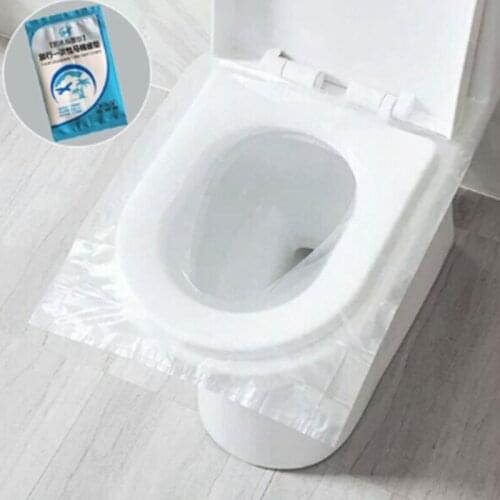 150 Pcs Portable Disposable Toilet Seat Cover Safety Travel Bathroom Toilet Paper Pad Bathroom Accessories