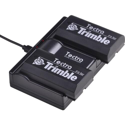 2600mAh 2PCS Batteries for Trimble 54344 52030 38403 5700 29518 46607 5800 R6 R7 R8 GNSS MT1000 GPS Receiver+Dual USB Charger