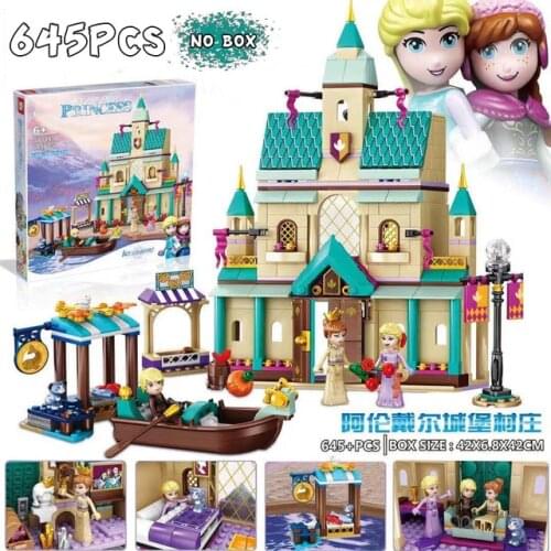 2020 Magic Snow Princess Movie 2 Castle Arendeled Building Blocks Compatible City Friends Figures Gift Bricks Toys Girl