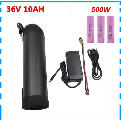 36V 10AH Electric Bike bicycle battery 36 Volt 13AH 500W water bottle Bateria pack with 15A BMS 2A Charger Free customs fee