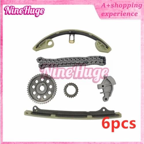 6X 14401-PWC-004 14530-PWC-014 14510-PWC-004 14512-PWC-000 Timing Chain for Honda 2003-2008 Fit 1.5L 2007-2008 City