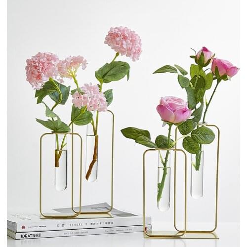 Home Decoration Accessories Modern Flower Vases for Homes Transparent Hydroponic Glass Vase Living Room Decoration Terrarium