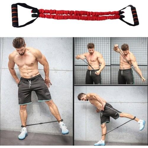 Elastic Bands for Body Building Unisex Fitness Yoga Gym Resistance 8 Word Chest Expander Rubber Tubing Pull Rope Workout Muscle