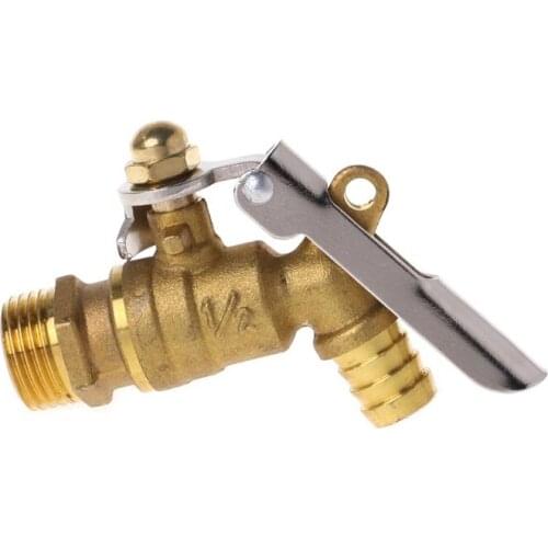 YYSD 1/2" Garden Outdoor Brass Faucet Public Places Lockable Water Tap Single Hole