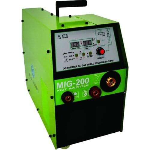 Mig200 welder 220V Single Phase MMA MIG Welding With LED Show 200amp welding machine