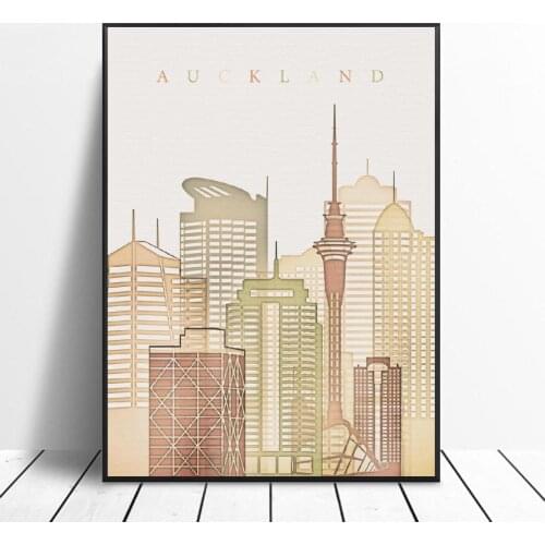 Auckland New Zealand Canvas Print Wall Art Poster Picture Modern Bedroom Living Room Decoration No Frame