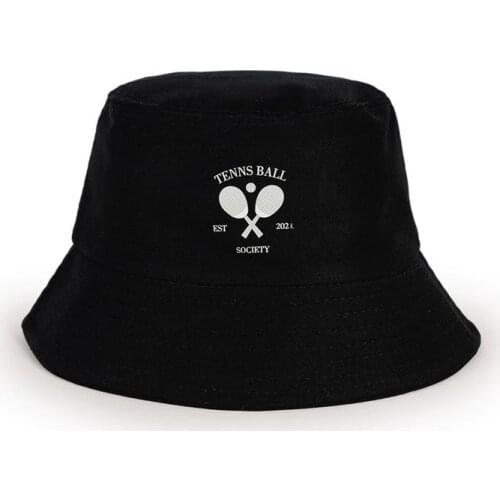 LDSLYJR 2021 Cotton fashion tennise ball Bucket Hat Fisherman Hat outdoor travel hat Sun Cap Hats for Men and Women 443